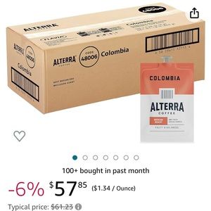 New in box Alterra Coffee medium roast